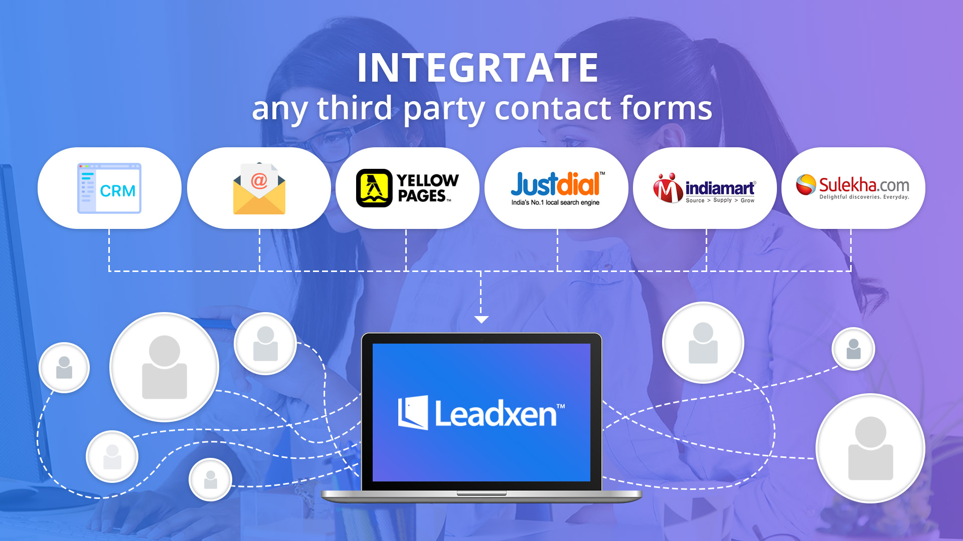 leadxen crm third party contact form