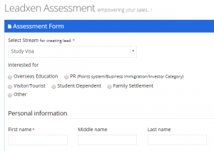 Leadxen Immigration Assessment Form