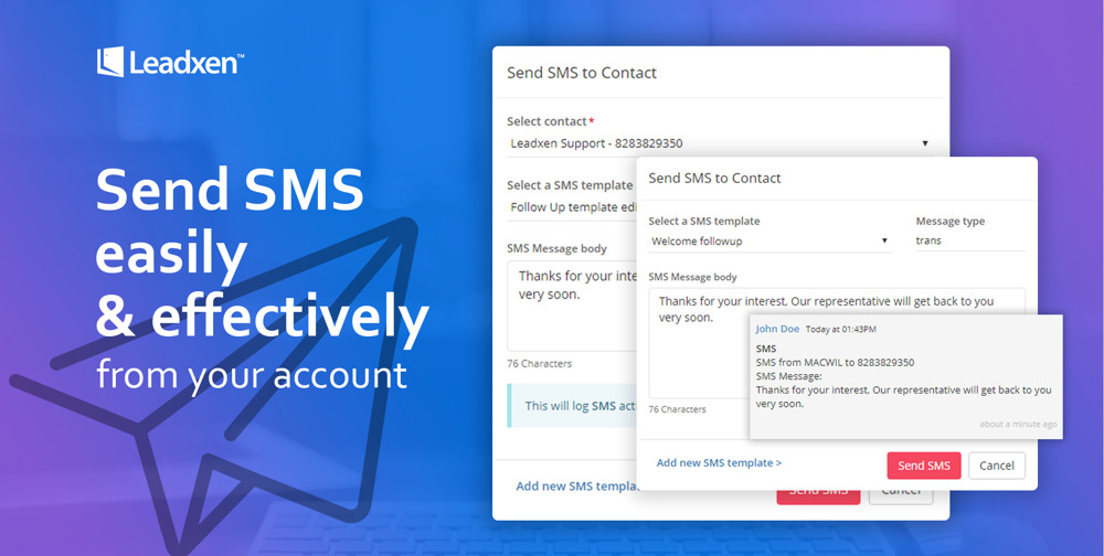 Send Bulk SMS from Leadxen